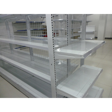 New Style Supermarket Mesh Back Shelf with Fence